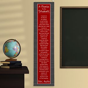Personalized Classroom Banners   A Teachers Promise