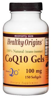 Healthy Origins   CoQ10 Kaneka Q10 Gels 100 mg.   150 Softgels