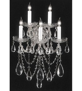Maria Theresa 5 Light Wall Sconces in Polished Chrome 4425 CH CL MWP