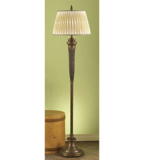 Telegraph Hill 1 Light Floor Lamps in Walnut And Firenze Gold FL6149WAL/FG