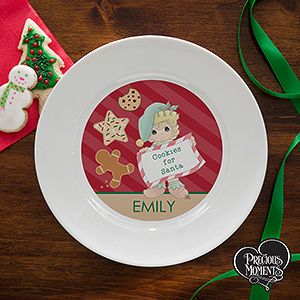 Personalized Christmas Elf Plate   Precious Moments