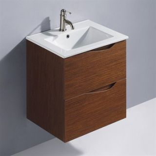 Vigo 24 inch Suzetta single Bathroom Vanity   Wenge