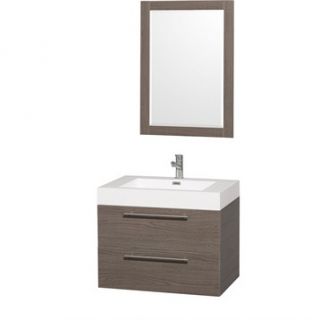 Amare 30 Wall Mounted Bathroom Vanity Set with Integrated Sink by Wyndham Colle