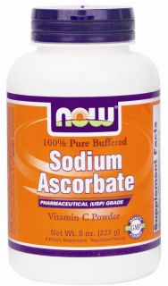 NOW Foods   100% Pure Buffered Sodium Ascorbate   8 oz.
