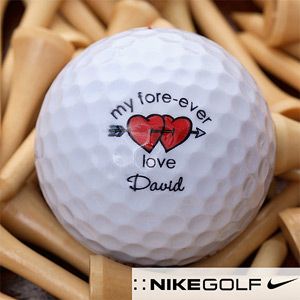 Personalized Nike Mojo Golf Ball Sets   Valentines Day Designs