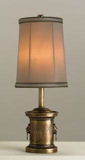 Justine 1 Light Table Lamps in Brass 6850
