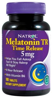 Natrol   Melatonin Time Release 5 mg.   100 Tablets