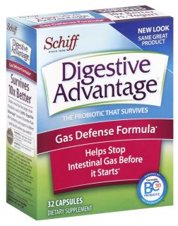Schiff   Digestive Advantage Gas Defense Formula   32 Capsules