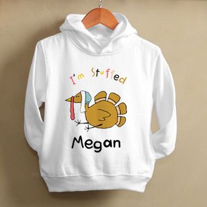 Kids Personalized Thanksgiving Hooded Sweatshirts