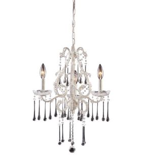 Opulence 3 Light Chandeliers in Antique White 4001/3CL