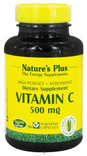 Natures Plus   Vitamin C 500 mg.   90 Vegetarian Capsules