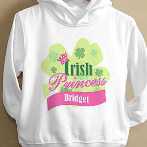 Girls Personalized Toddler Sweatshirt   Irish Princess