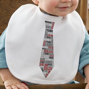 Personalized Baby Bibs for Boys   Dressed For Success
