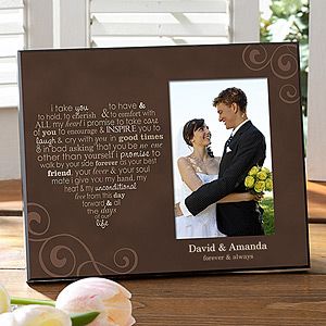 Personalized Picture Frames   Wedding Vows