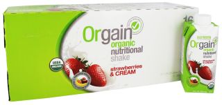 Orgain   Organic Ready To Drink Meal Replacement Strawberries and Cream   12 Pack LUCKY DEAL