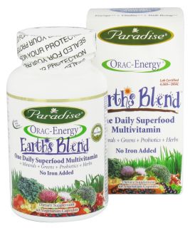 Paradise Herbs   Orac Energy Multi One Superfood Multivitamin No Iron   60 Vegetarian Capsules