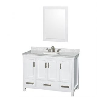 Sheffield 48 Single Bathroom Vanity by Wyndham Collection   White