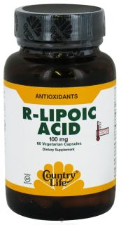Country Life   R Lipoic Acid 100 mg.   60 Vegetarian Capsules Formerly Biochem