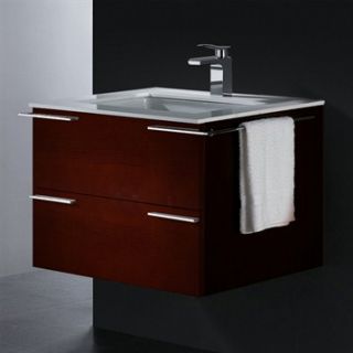 Vigo 31 inch Single Bathroom Vanity   Red Oak