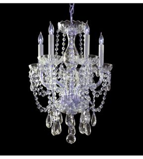 Traditional Crystal 5 Light Chandeliers in Polished Chrome 1129 CH CL MWP