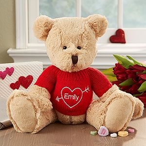 Personalized Valentines Day Teddy Bear   My Valentine
