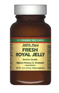 YS Organic Bee Farms   Fresh Royal Jelly (Glass Bottle) 240000 mg.   8.4 oz.