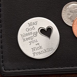 Personalized Pocket Tokens   Gods Blessing