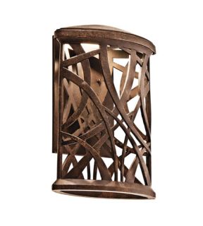 Maya Palm Outdoor Wall Lights in Aged Bronze 49248AGZLED