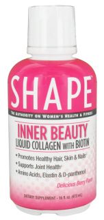Shape Nutritional   Inner Beauty Liquid Collagen With Biotin Delicious Berry Flavor   16 oz.