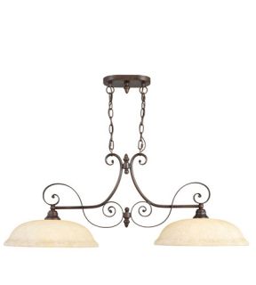 Manchester 2 Light Island Lights in Imperial Bronze 6152 58