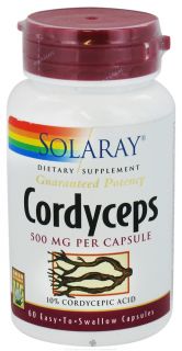 Solaray   Guaranteed Potency Cordyceps 500 mg.   60 Capsules