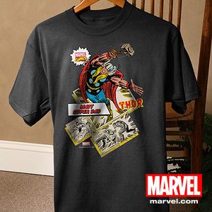 Personalized Marvel Comics Black T Shirts   Wolverine, Hulk, Iron Man, Thor