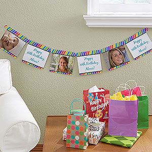 Personalized Party Banners   Photo Stripes