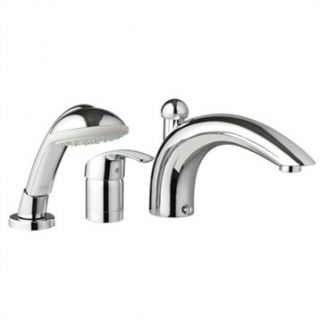 Grohe Eurosmart Roman Tub Filler with Personal Hand Shower   Infinity Brushed Ni
