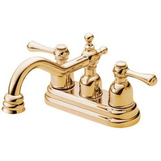 Danze® Opulence™ Two Handle Centerset Lavatory Faucet   Polished Brass