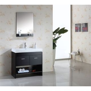 Virtu USA Gloria 36 Single Sink Bathroom Vanity   Espresso