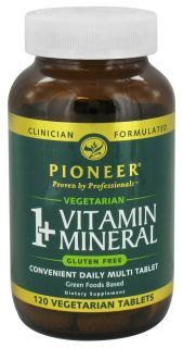 Pioneer   1+ Vitamin Mineral   120 Vegetarian Tablets