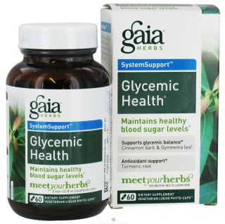 Gaia Herbs   Glycemic Health Liquid Phyto Capsules   60 Vegetarian Capsules