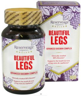 ReserveAge Organics   Beautiful Legs Advanced Diosmin Complex   30 Vegetarian Capsules