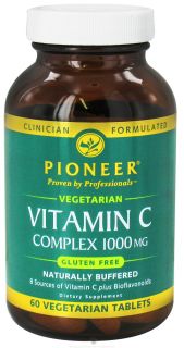 Pioneer   Vitamin C Complex Naturally Buffered 1000 mg.   60 Vegetarian Tablets