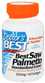 Doctors Best   Best Saw Palmetto Extract 320 mg.   60 Softgels