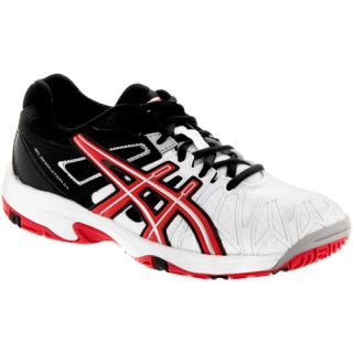 ASICS GEL Resolution 5 Junior White/Fiery Red/Black ASICS Junior Tennis Shoes