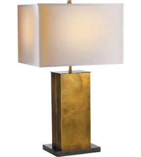 Thomas Obrien Dixon 2 Light Table Lamps in Antique Brass With Bronze TOB3033HAB/BZ NP