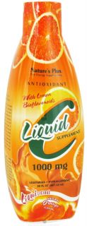 Natures Plus   Liquid C with Lemon Bioflavonoids Natural Orange 1000 mg.   30 oz.