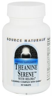 Source Naturals   Theanine Serene with Relora   30 Tablet(s) Contains Magnolia Bark