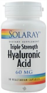 Solaray   Triple Strength Hyaluronic Acid 60 mg.   30 Vegetarian Capsules
