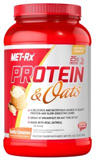 MET Rx   Protein & Oats Vanilla Cinnamon   2 lbs.