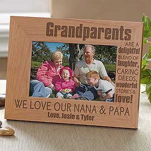 Personalized 4x6 Picture Frames   Wonderful Grandparents