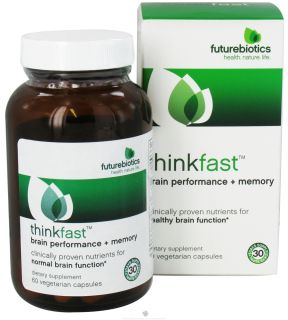 Futurebiotics   ThinkFast Brain Performance + Memory   60 Vegetarian Capsules