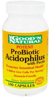 Good N Natural   Potent ProBiotic Acidophilus with Pectin   100 Capsules